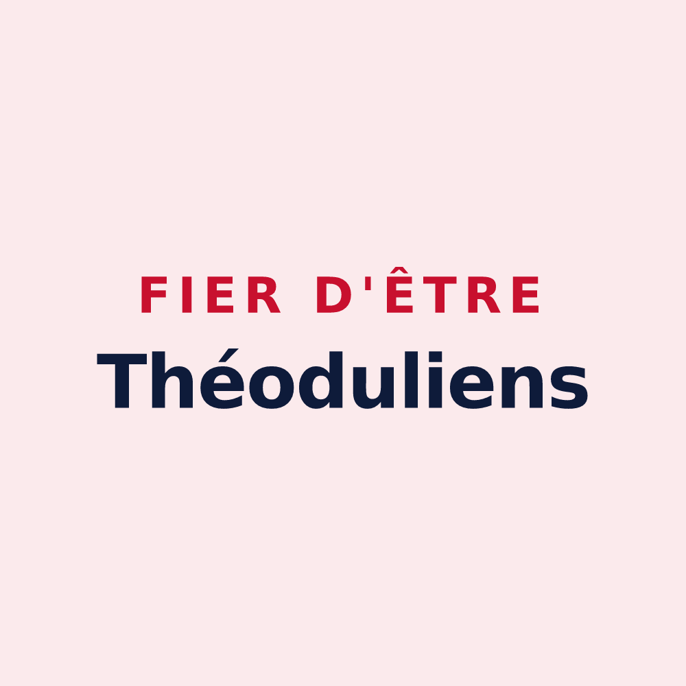 Magnet « Fier d'être Théoduliens » — design pour Thoix