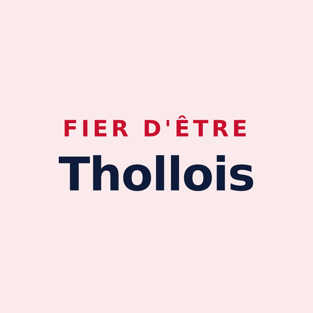 Magnet « Fier d'être Thollois » — design pour Thol-lès-Millières