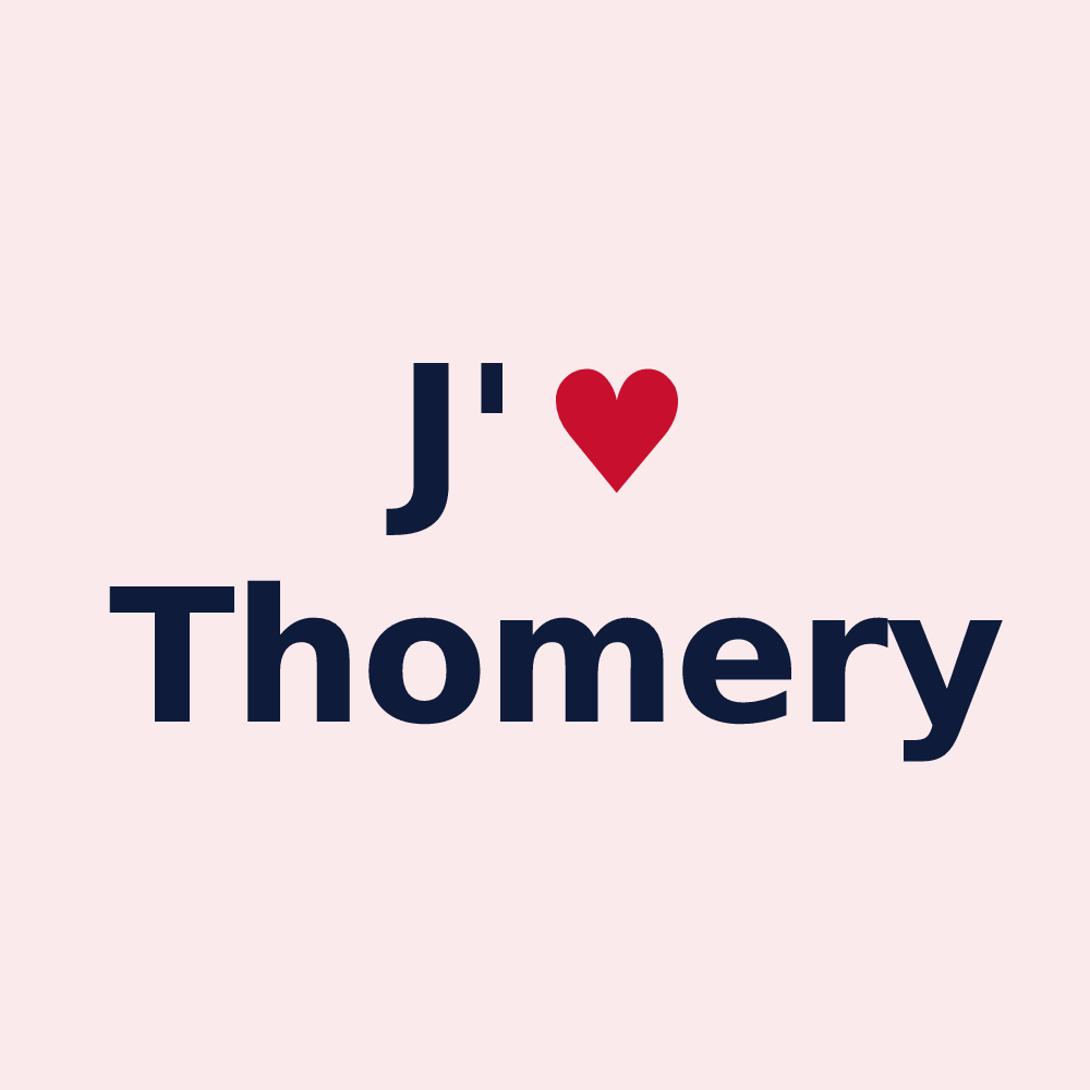 Magnet personnalisé Thomery — design J'aime Thomery