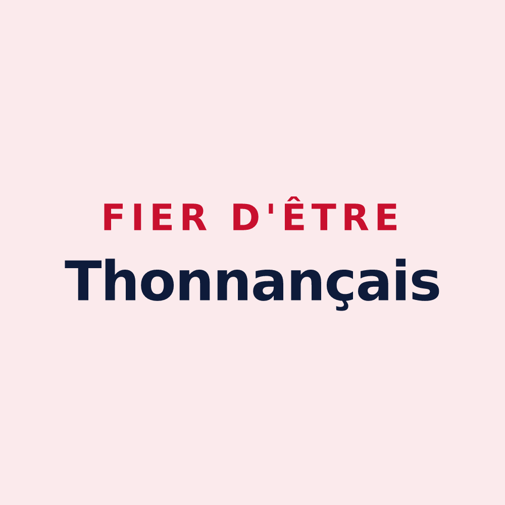 Magnet « Fier d'être Thonnançais » — design pour Thonnance-les-Moulins