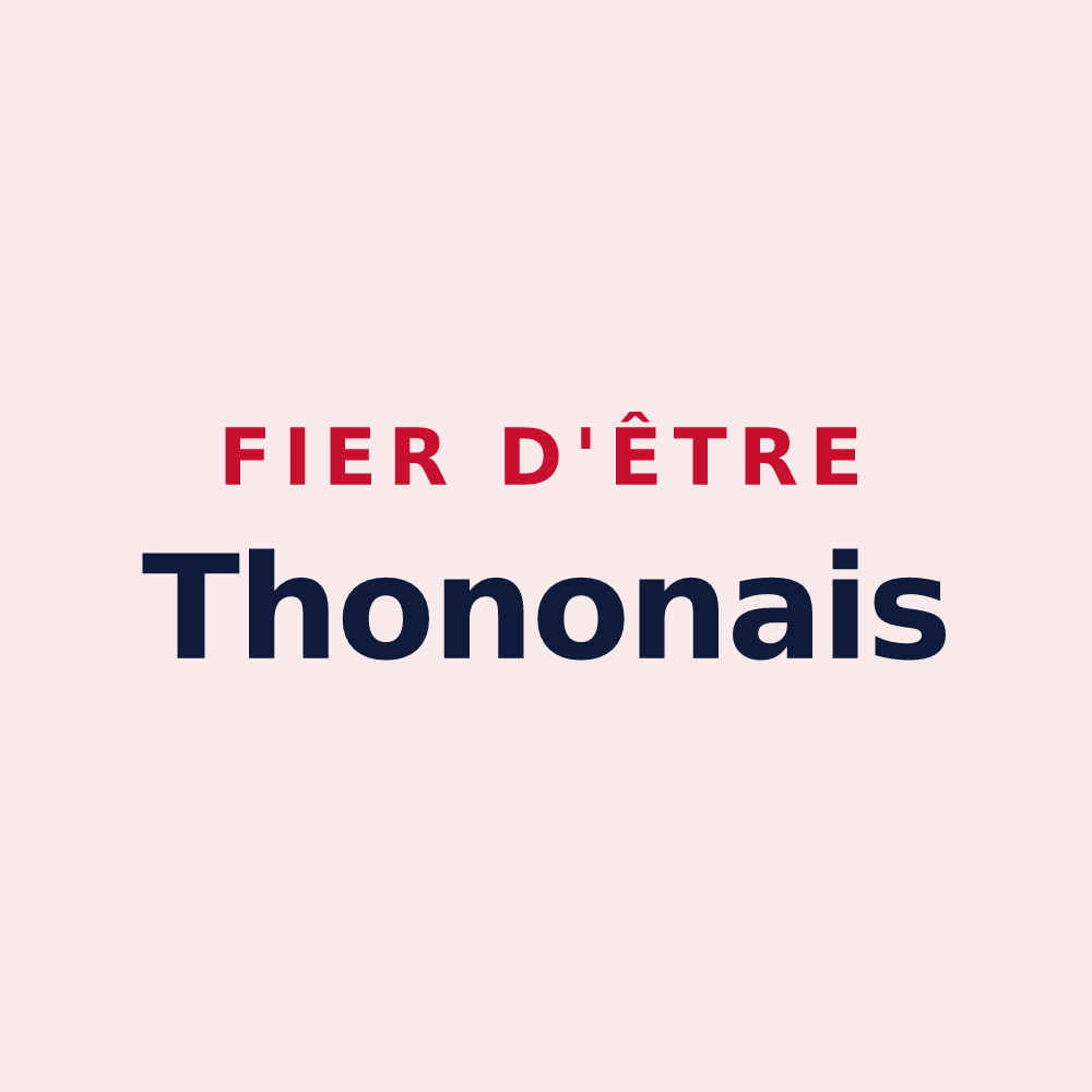 Magnet « Fier d'être Thononais » — design pour Thonon-les-Bains