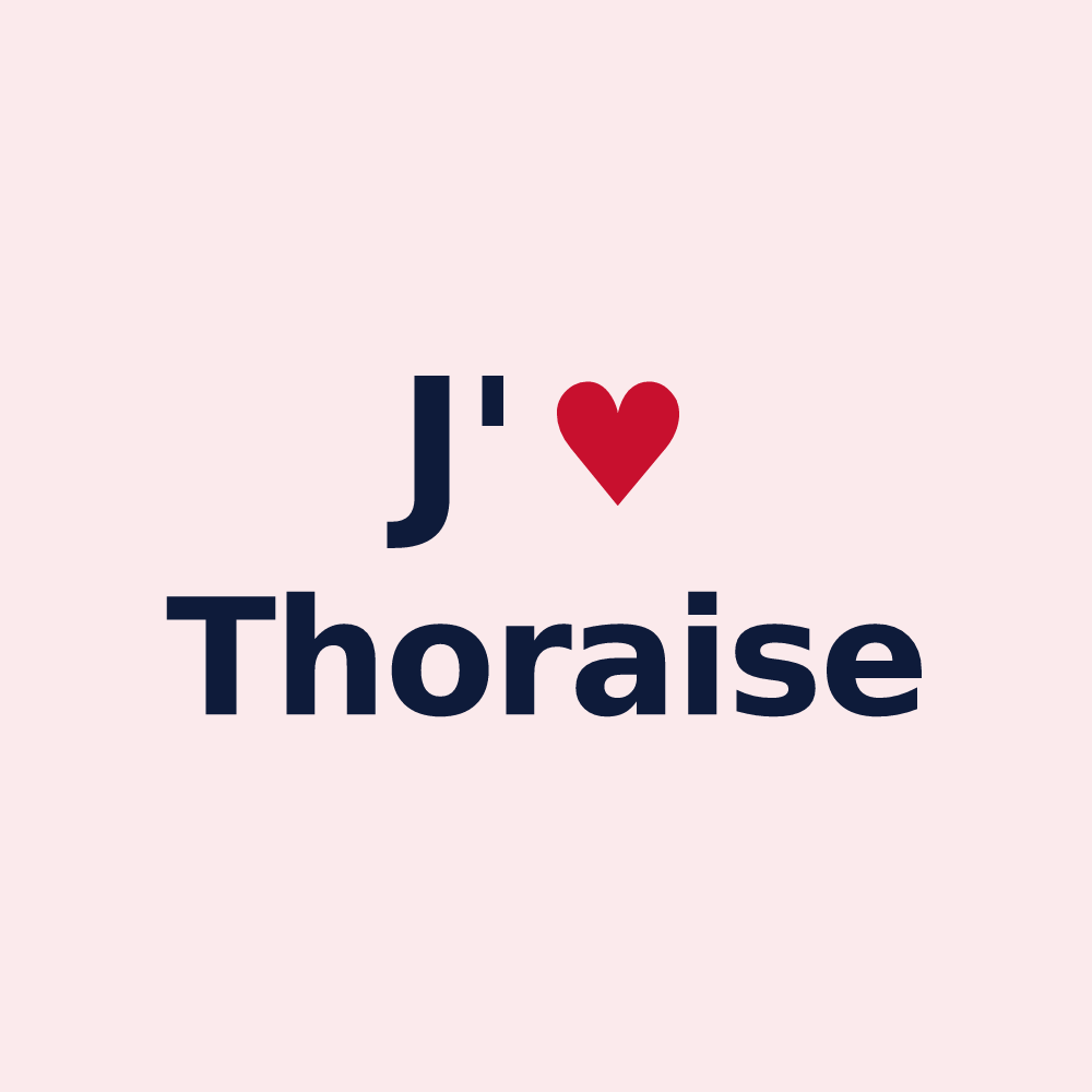 Magnet personnalisé Thoraise — design J'aime Thoraise