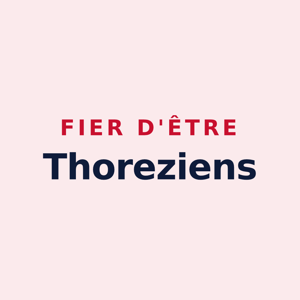 Magnet « Fier d'être Thoreziens » — design pour Thoré-la-Rochette