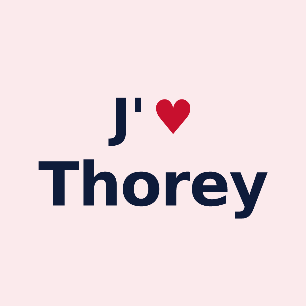 Magnet personnalisé Thorey — design J'aime Thorey