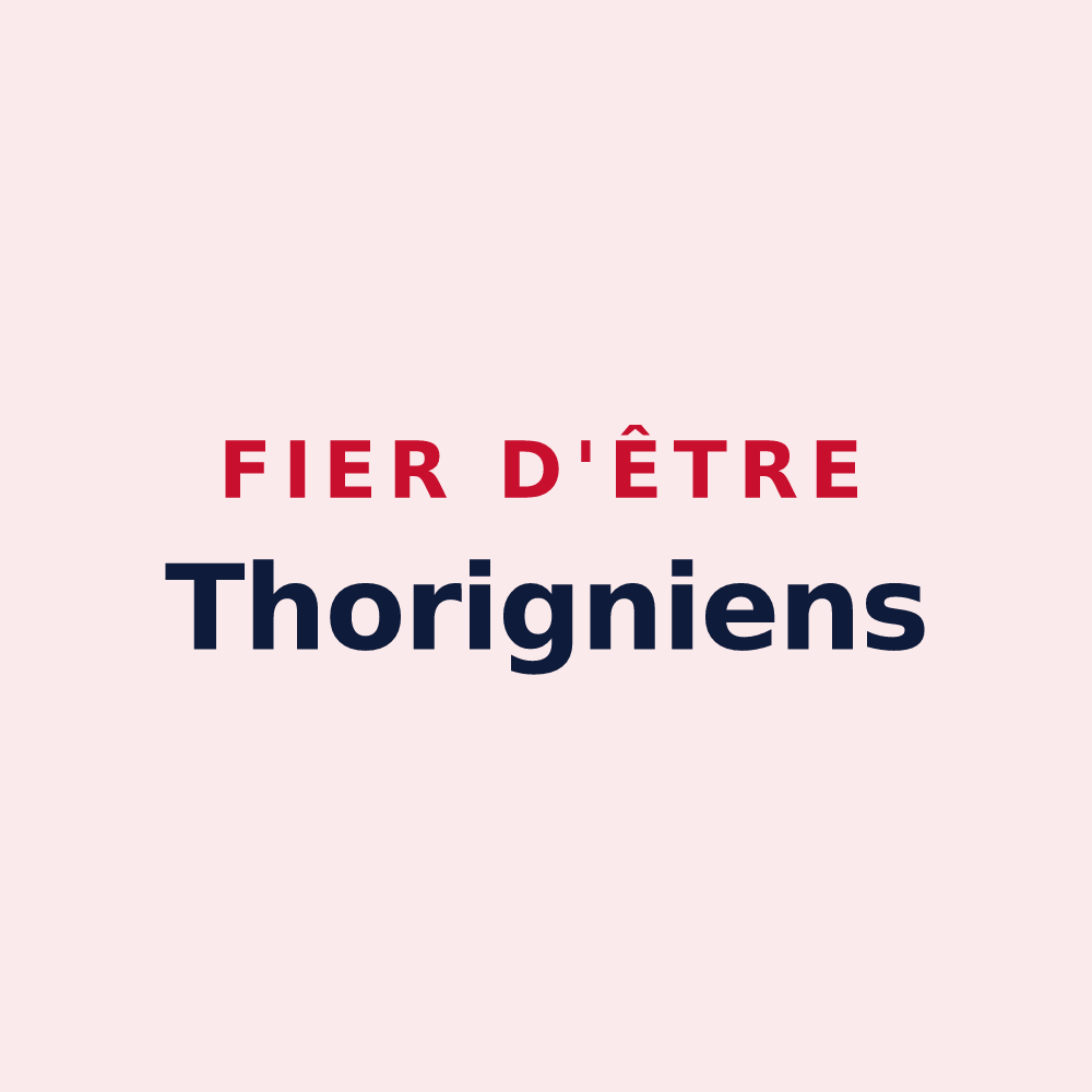 Magnet « Fier d'être Thorigniens » — design pour Thorigny-sur-Marne