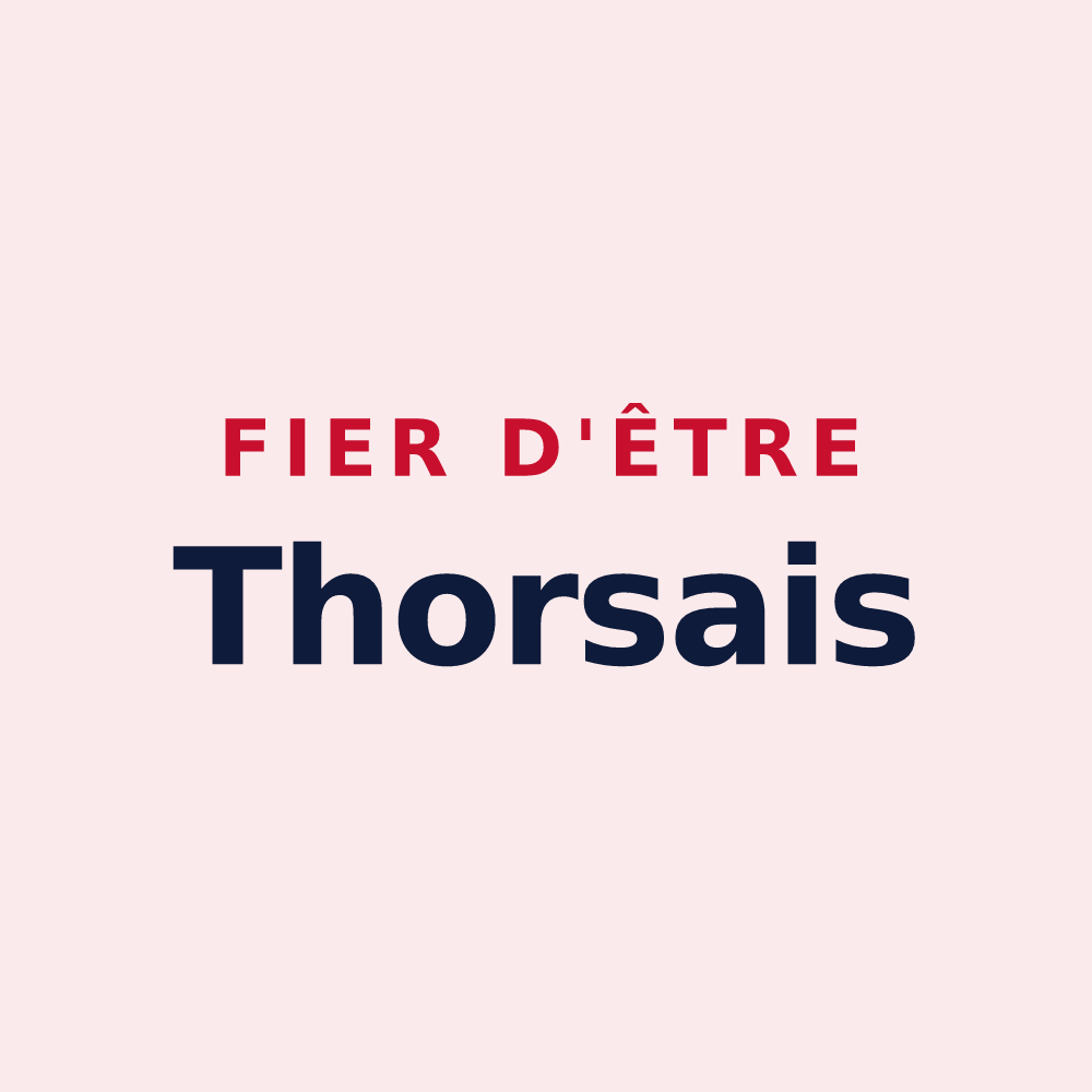 Magnet « Fier d'être Thorsais » — design pour Thors