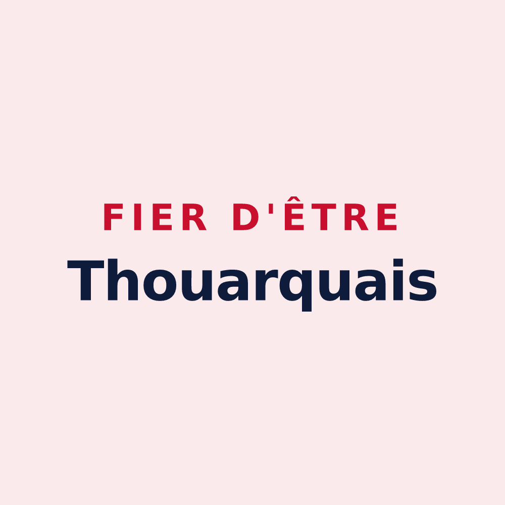 Magnet « Fier d'être Thouarquais » — design pour Thouars-sur-Garonne