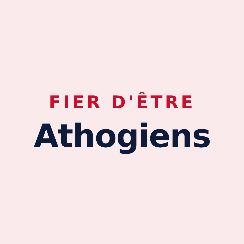 Magnet « Fier d'être Athogiens » — design pour Thueyts