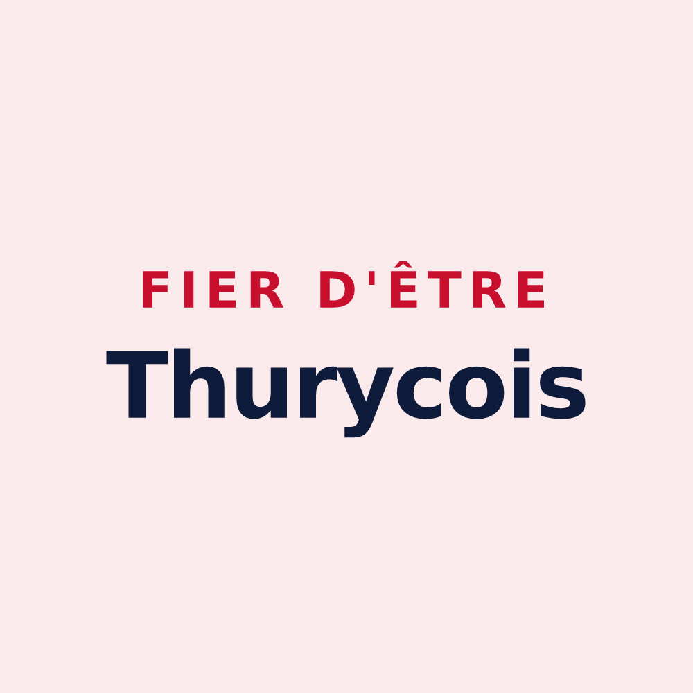 Magnet « Fier d'être Thurycois » — design pour Thury
