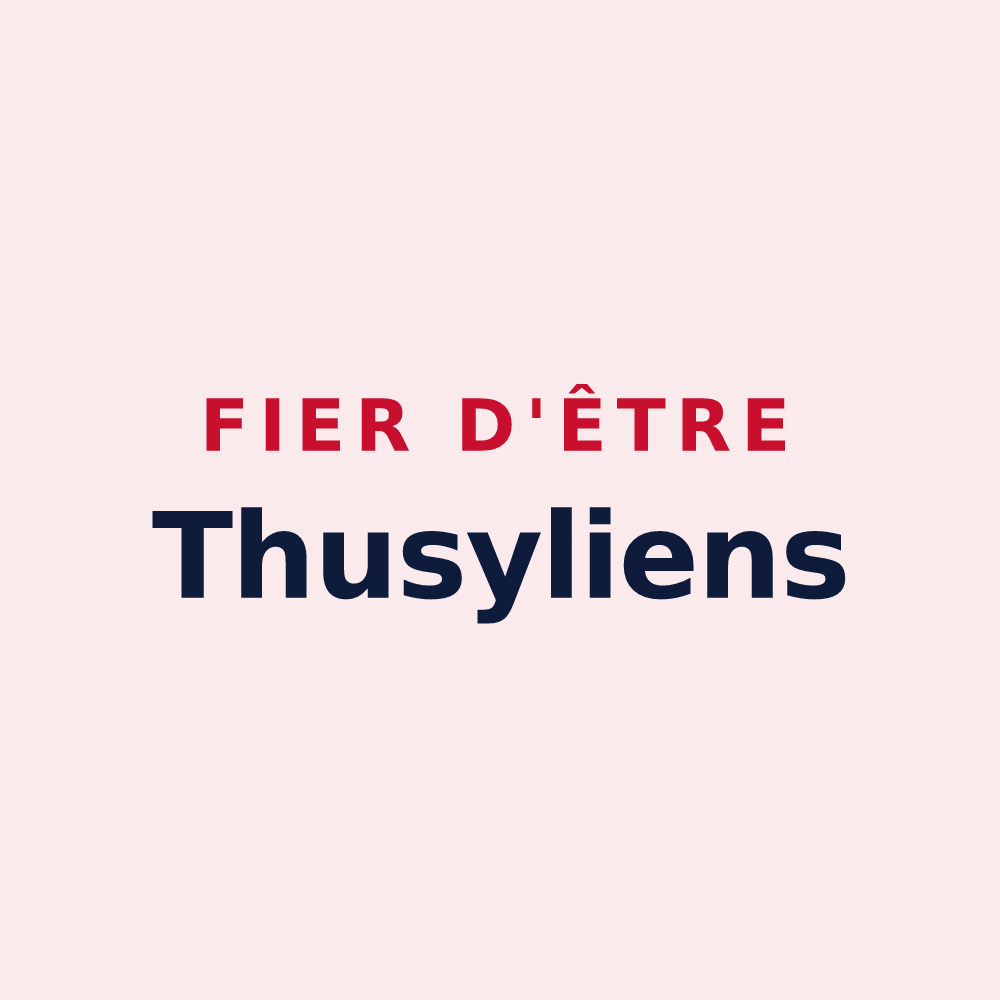 Magnet « Fier d'être Thusyliens » — design pour Thusy