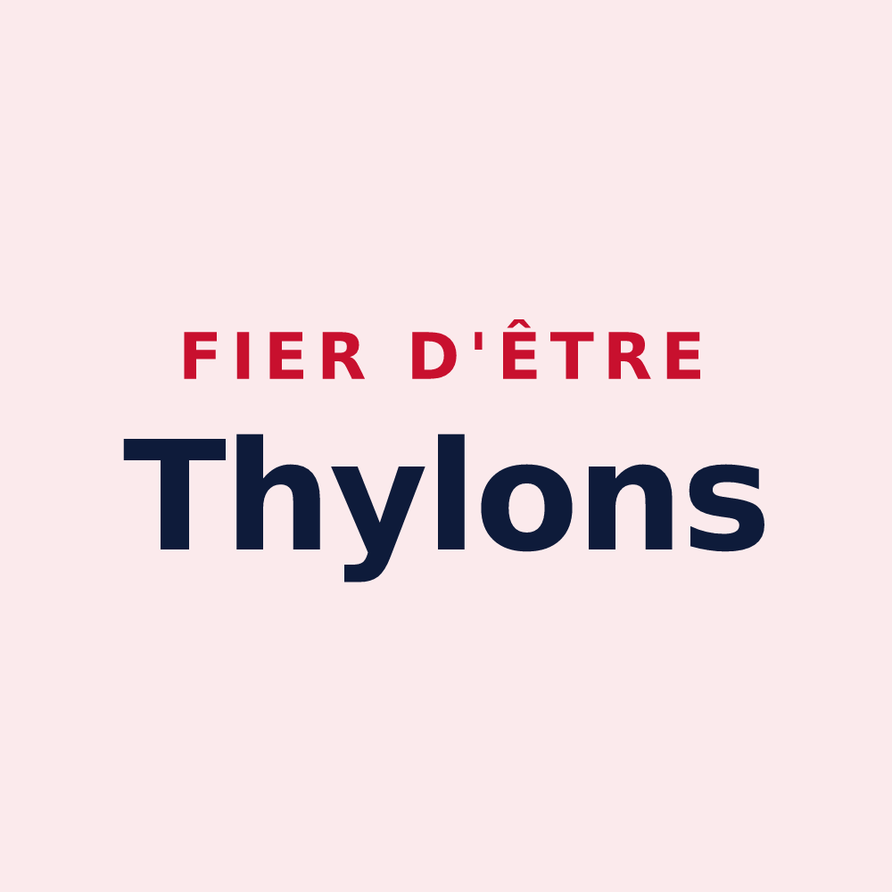 Magnet « Fier d'être Thylons » — design pour Thyez
