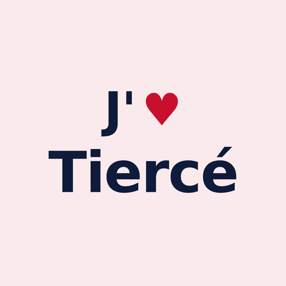 Magnet personnalisé Tiercé — design « J'aime Tiercé » imprimé sur le magnet