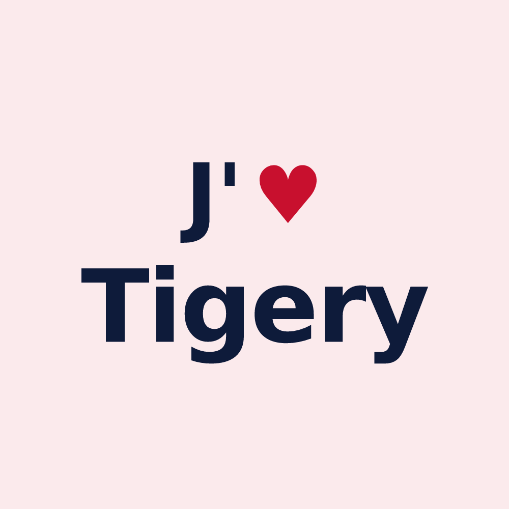 Magnet personnalisé Tigery — design J'aime Tigery