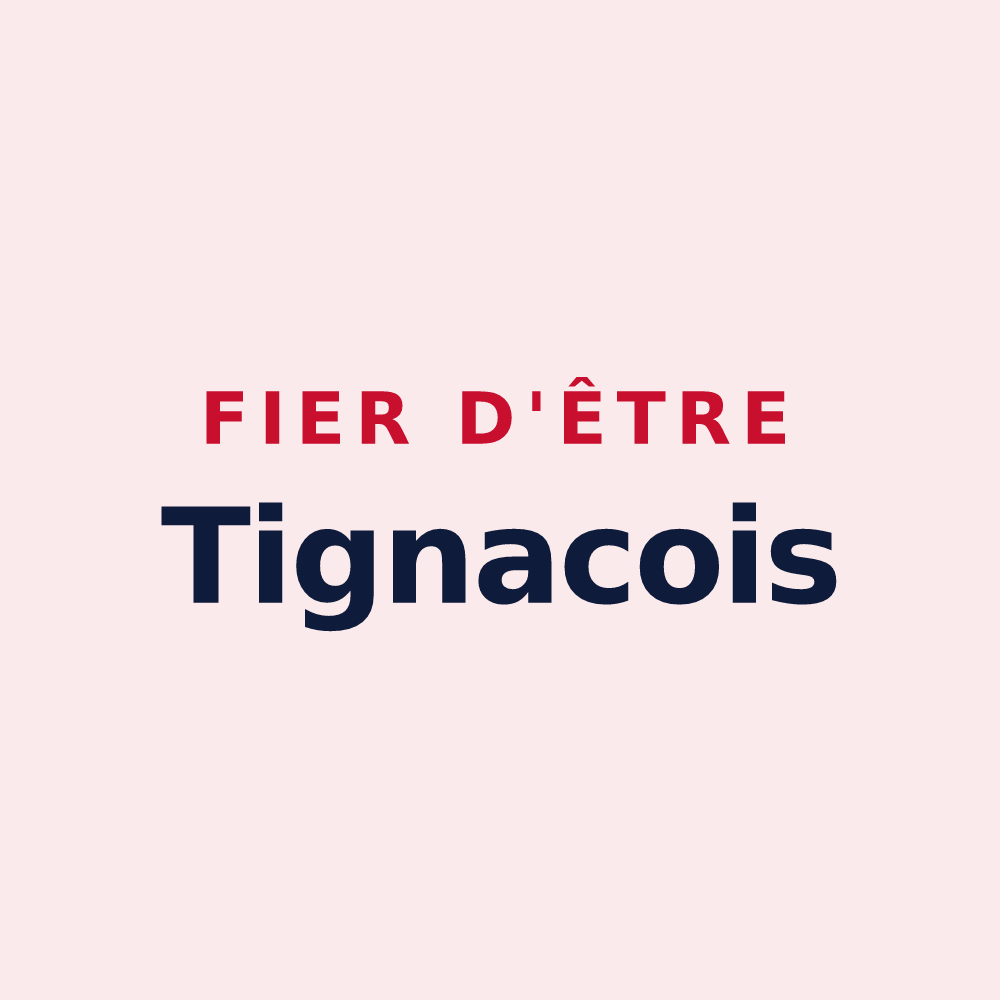 Magnet « Fier d'être Tignacois » — design pour Tignac