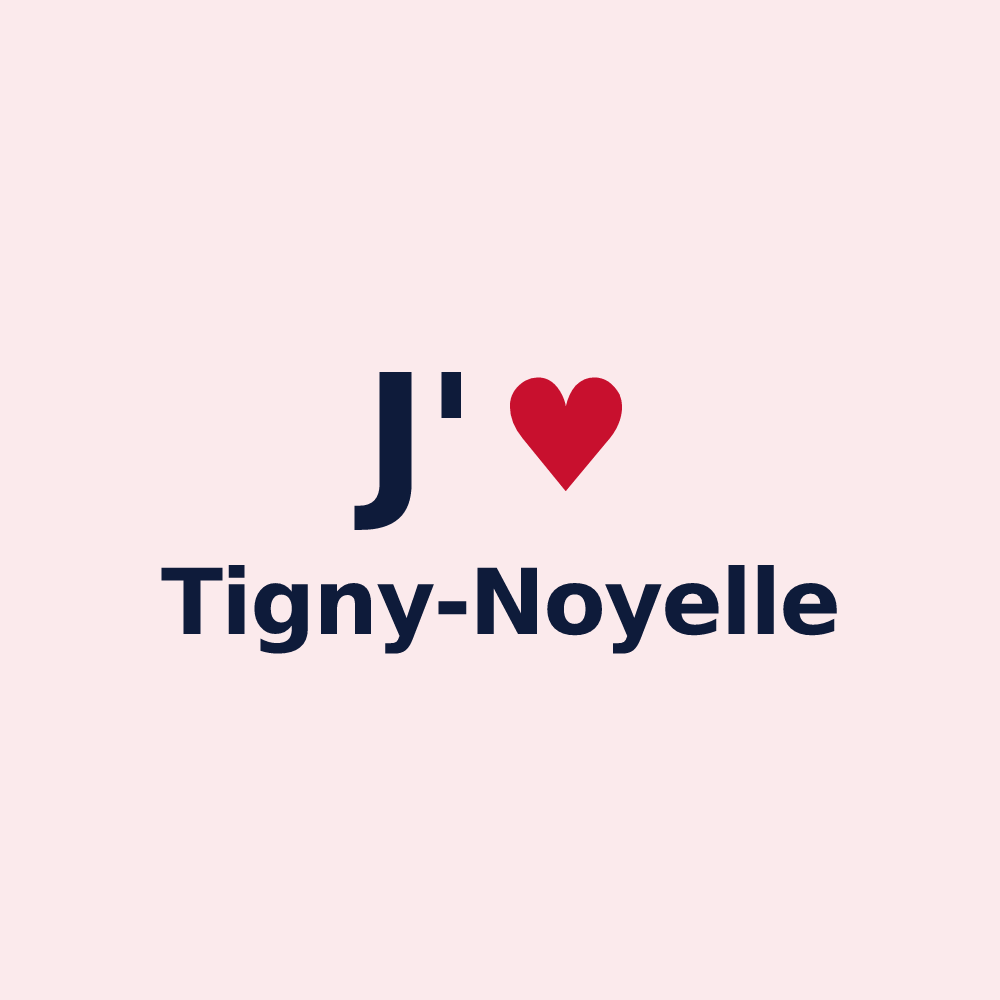 Magnet personnalisé Tigny-Noyelle — design J'aime Tigny-Noyelle