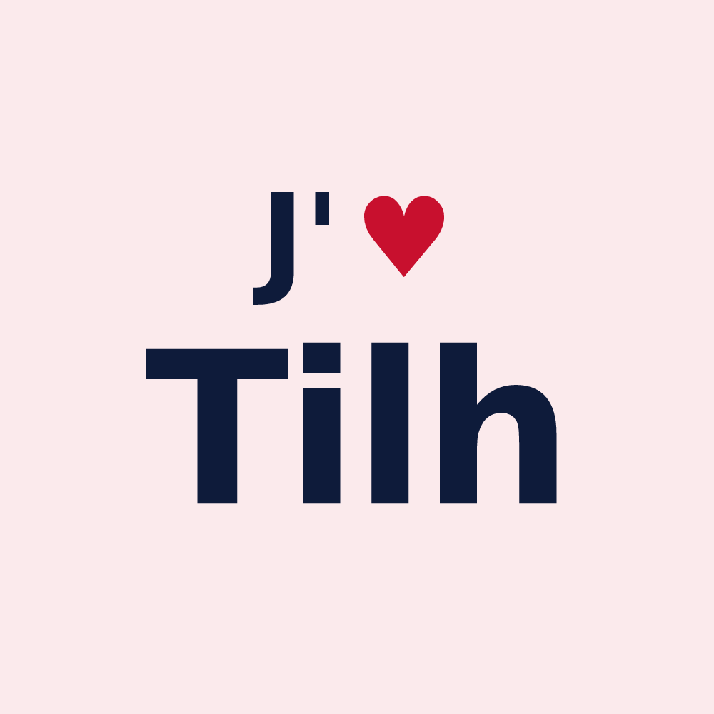 Magnet personnalisé Tilh — design J'aime Tilh