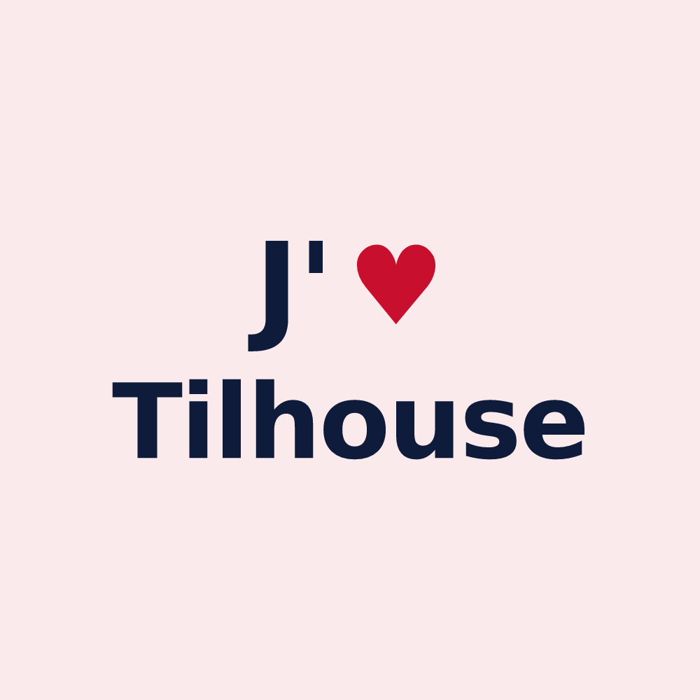 Magnet personnalisé Tilhouse — design J'aime Tilhouse