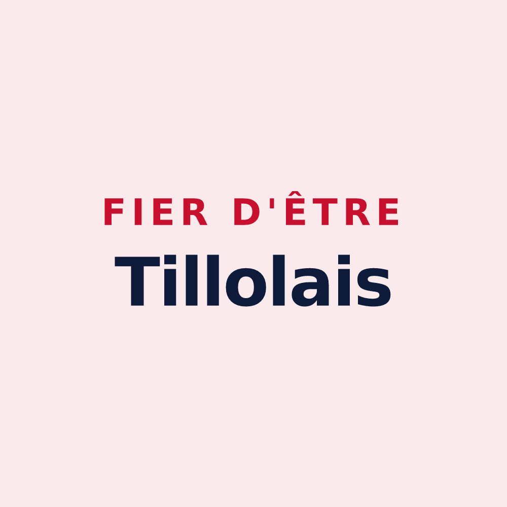 Magnet « Fier d'être Tillolais » — design pour Tilleul-Dame-Agnès