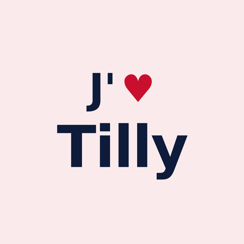Magnet personnalisé Tilly — design J'aime Tilly