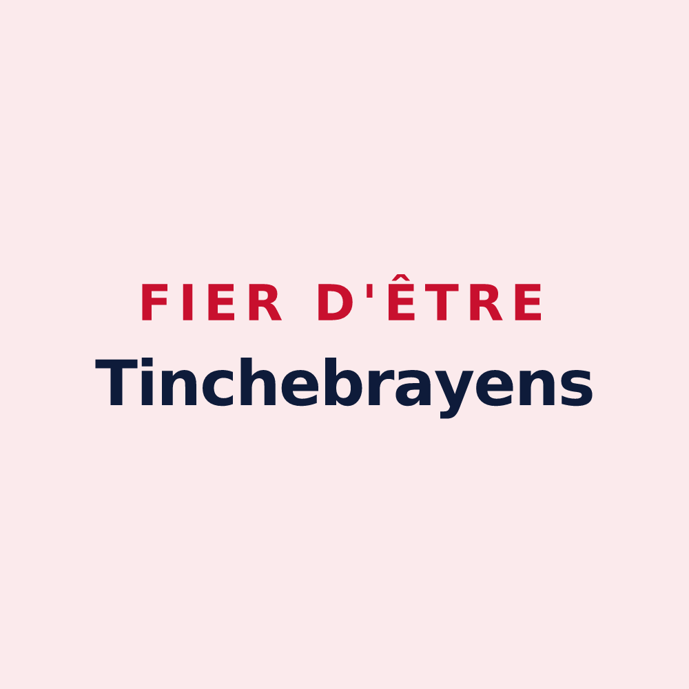 Magnet « Fier d'être Tinchebrayens » — design pour Tinchebray-Bocage