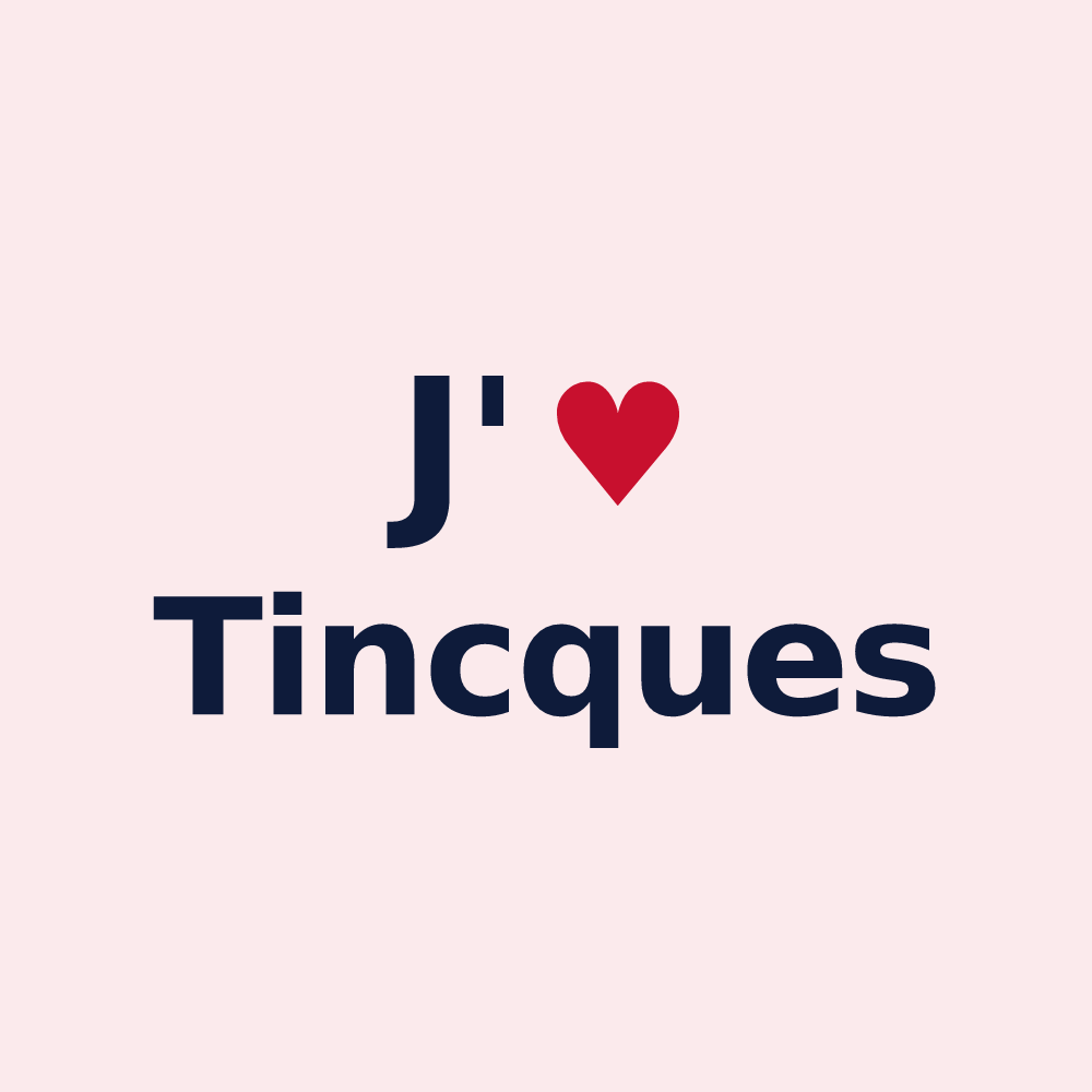 Magnet personnalisé Tincques — design J'aime Tincques