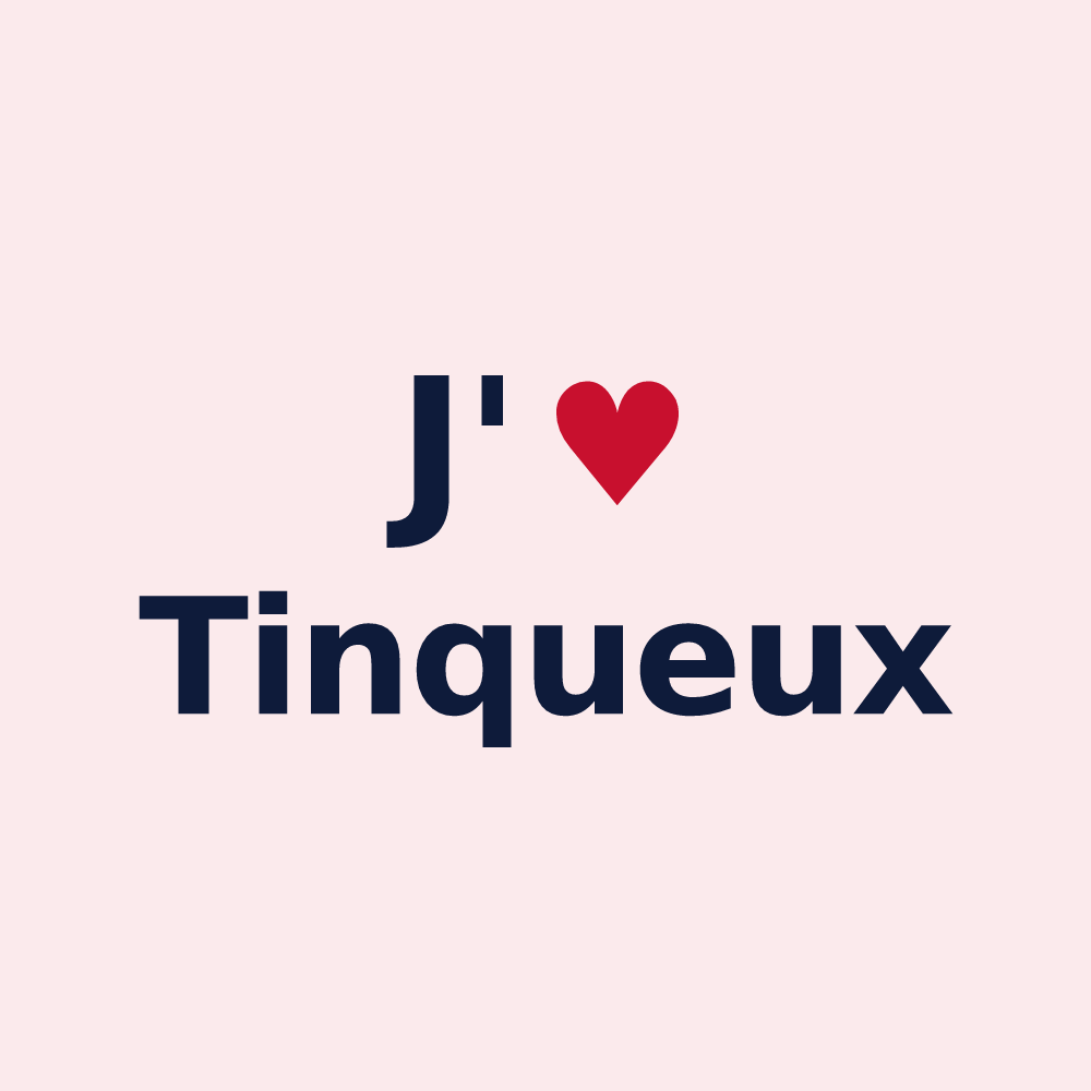 Magnet personnalisé Tinqueux — design J'aime Tinqueux