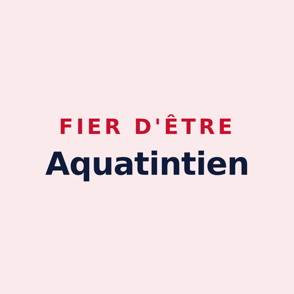 Magnet « Fier d'être Aquatintien » — design pour Tinqueux