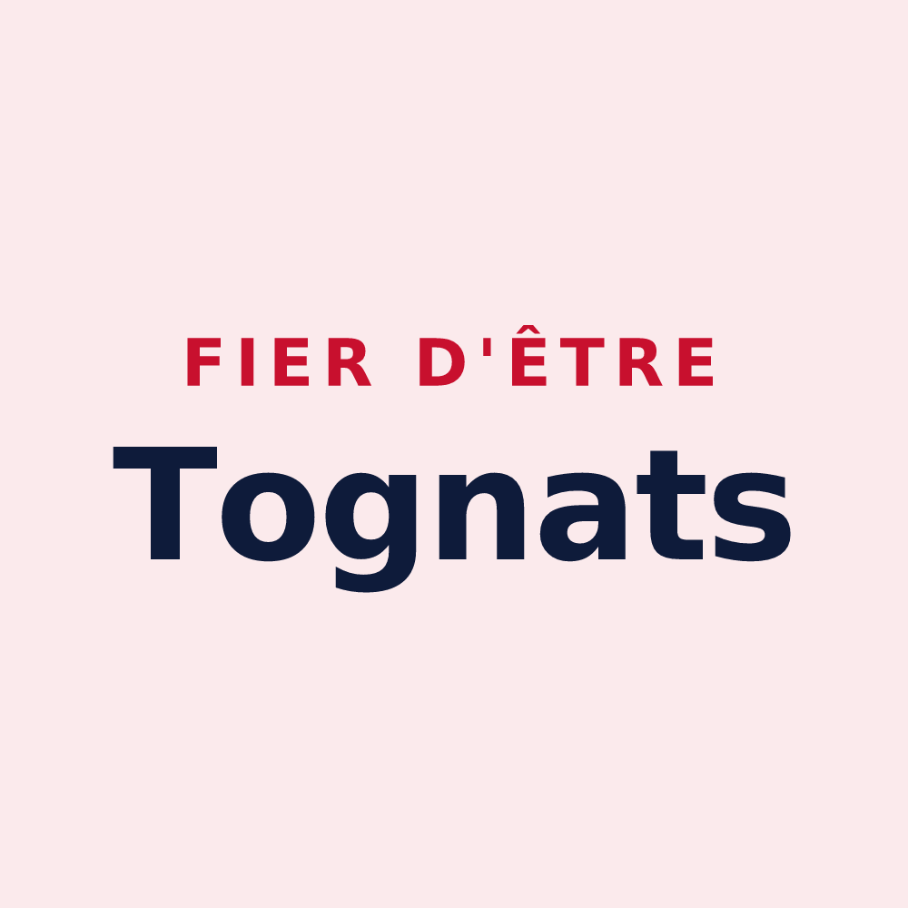 Magnet « Fier d'être Tognats » — design pour Togny-aux-Bœufs