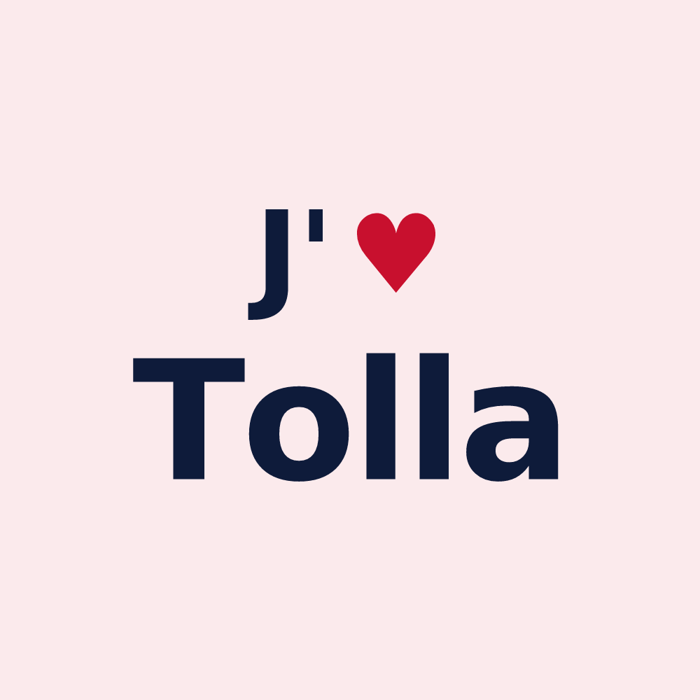 Magnet personnalisé Tolla — design J'aime Tolla