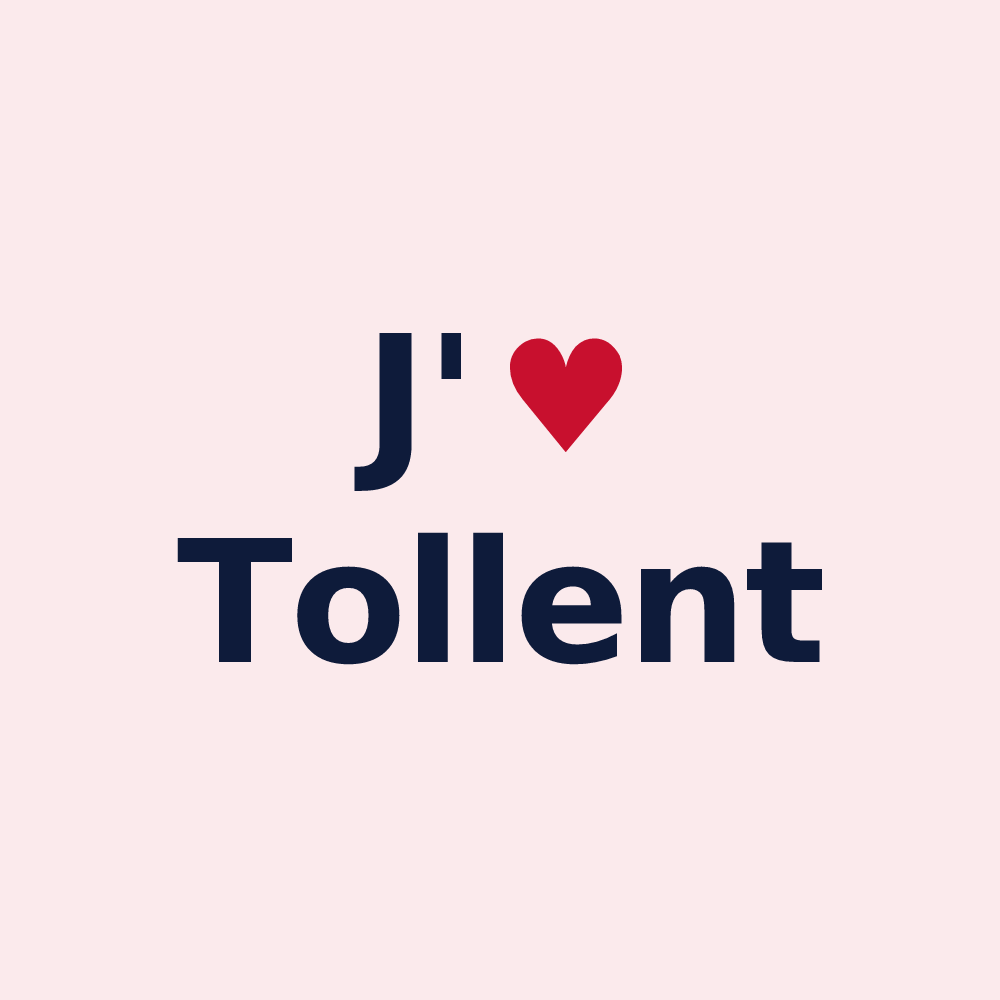 Magnet personnalisé Tollent — design J'aime Tollent