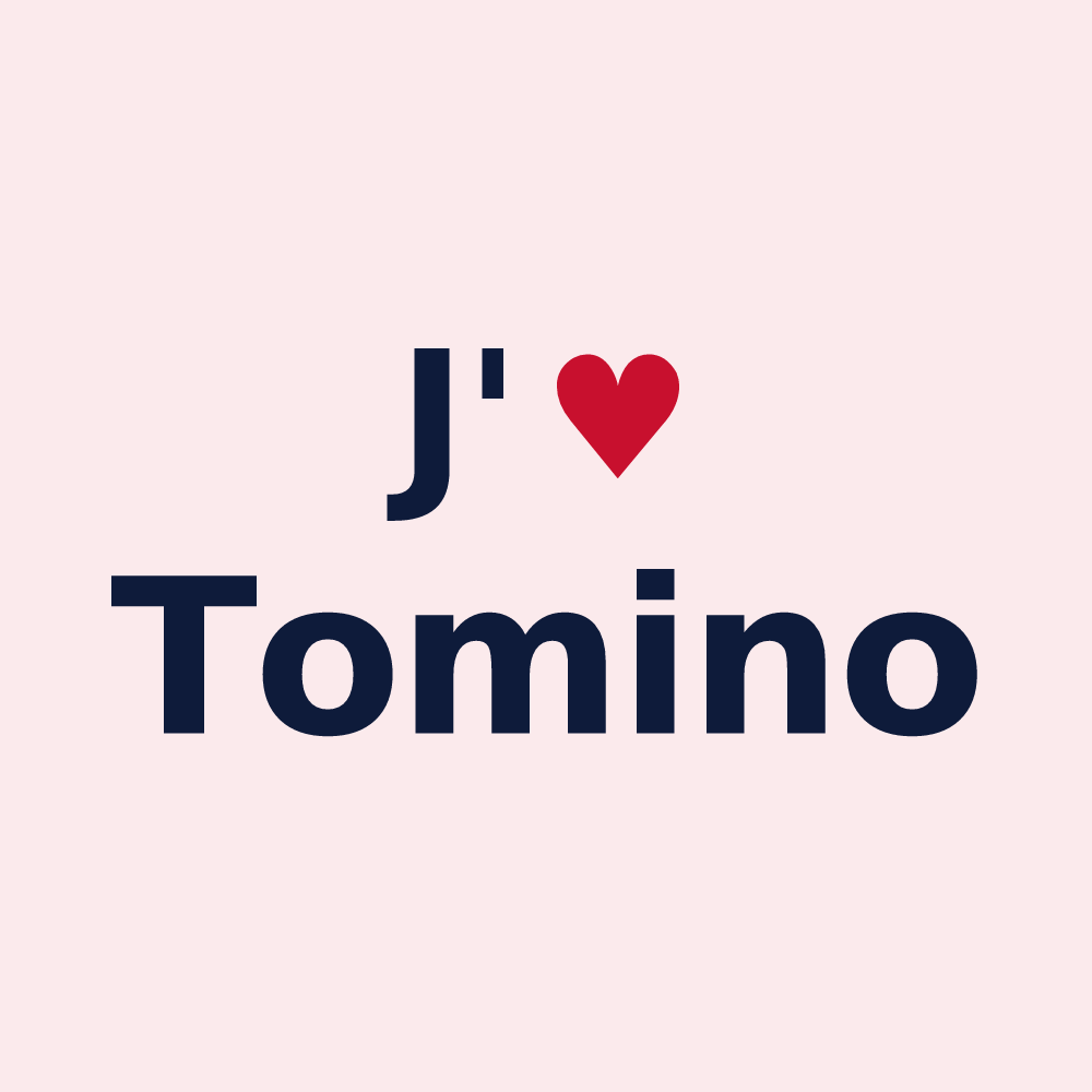 Magnet personnalisé Tomino — design J'aime Tomino