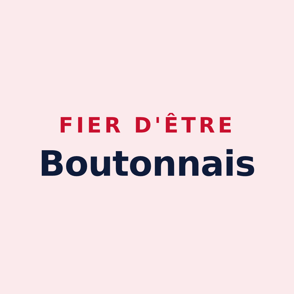 Magnet « Fier d'être Boutonnais » — design pour Tonnay-Boutonne