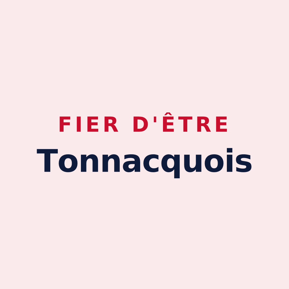 Magnet « Fier d'être Tonnacquois » — design pour Tonnay-Charente