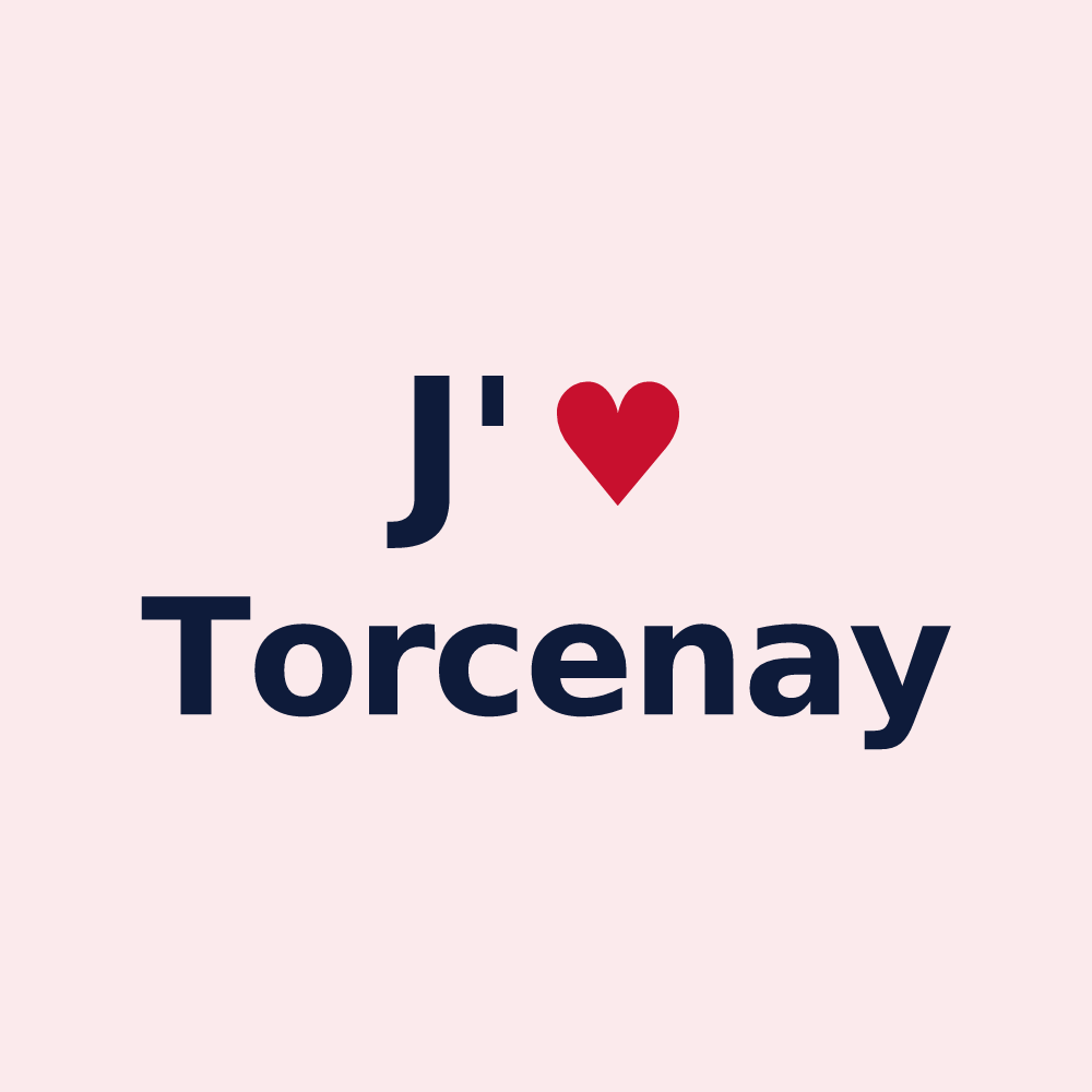 Magnet personnalisé Torcenay — design J'aime Torcenay