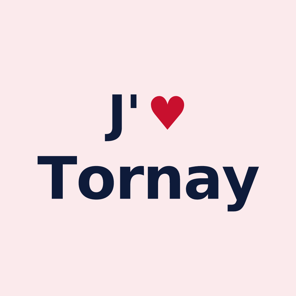 Magnet personnalisé Tornay — design J'aime Tornay