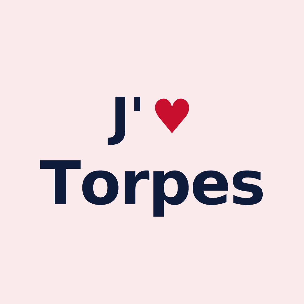 Magnet personnalisé Torpes — design J'aime Torpes