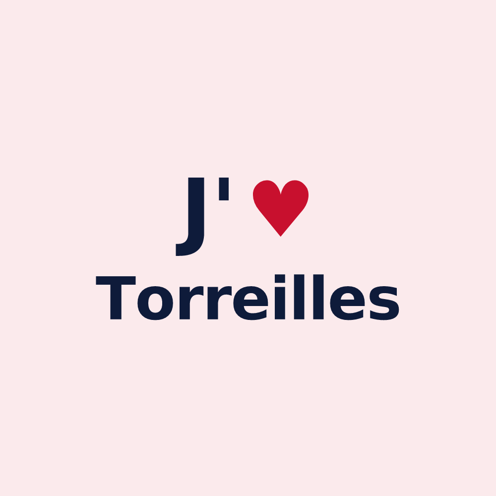 Magnet personnalisé Torreilles — design J'aime Torreilles