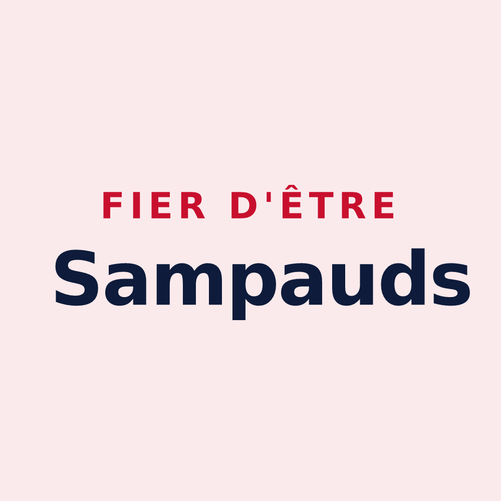 Magnet « Fier d'être Sampauds » — design pour Tortebesse