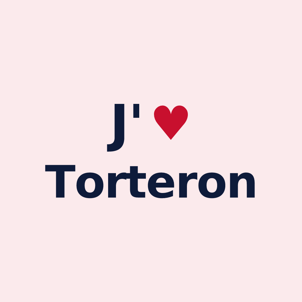 Magnet personnalisé Torteron — design J'aime Torteron