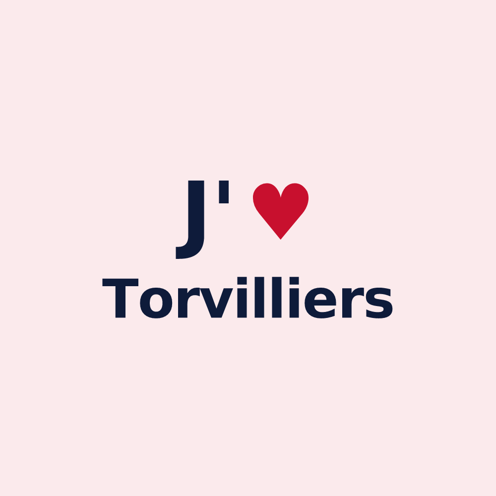 Magnet personnalisé Torvilliers — design J'aime Torvilliers