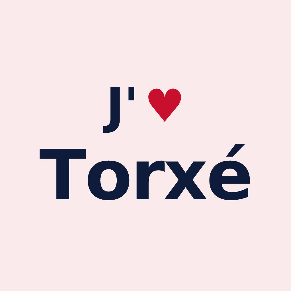 Magnet personnalisé Torxé — design J'aime Torxé