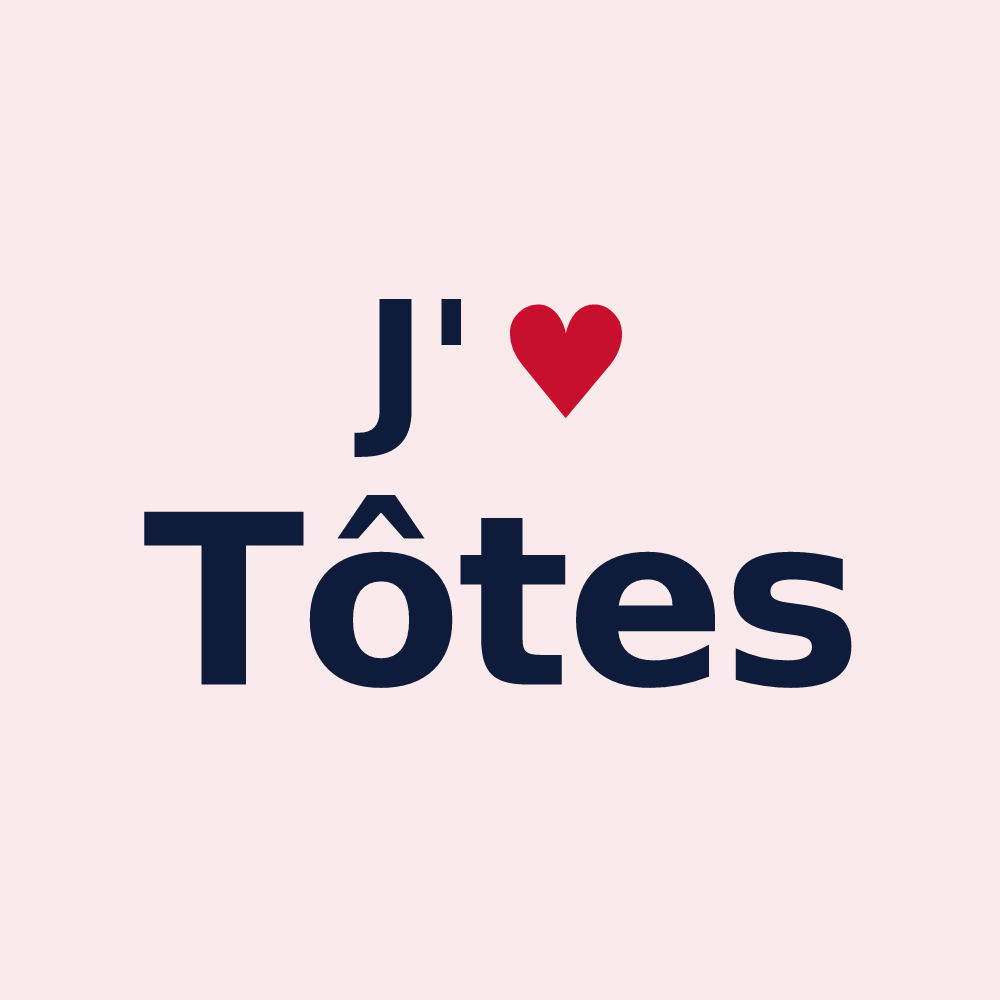 Magnet personnalisé Tôtes — design J'aime Tôtes