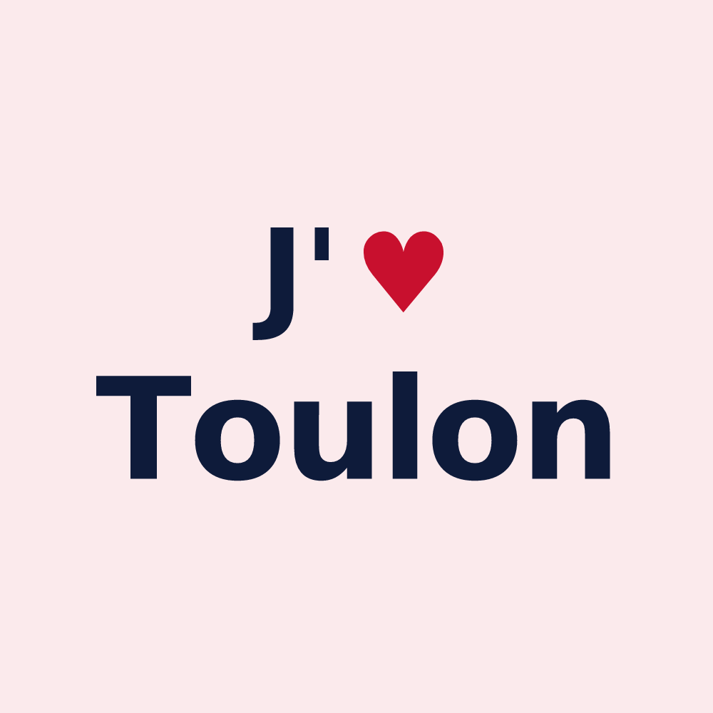 Magnet personnalisé Toulon — design J'aime Toulon
