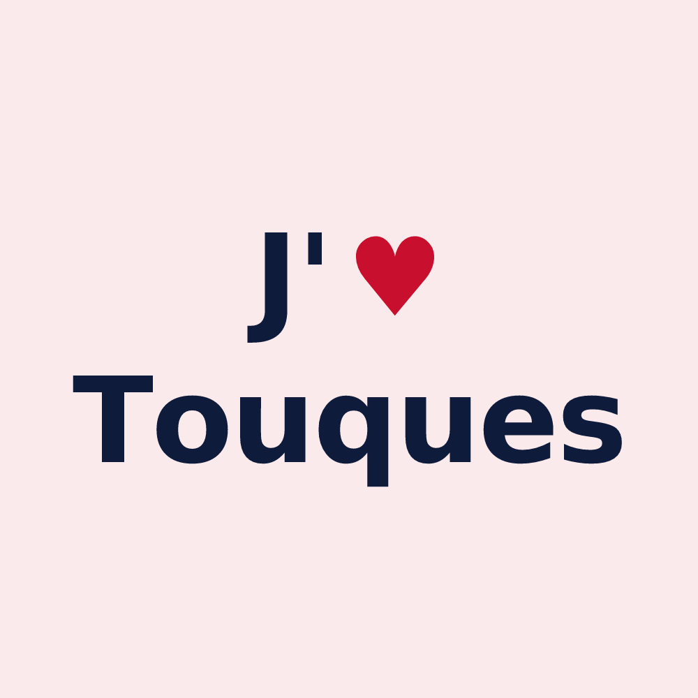 Magnet personnalisé Touques — design J'aime Touques