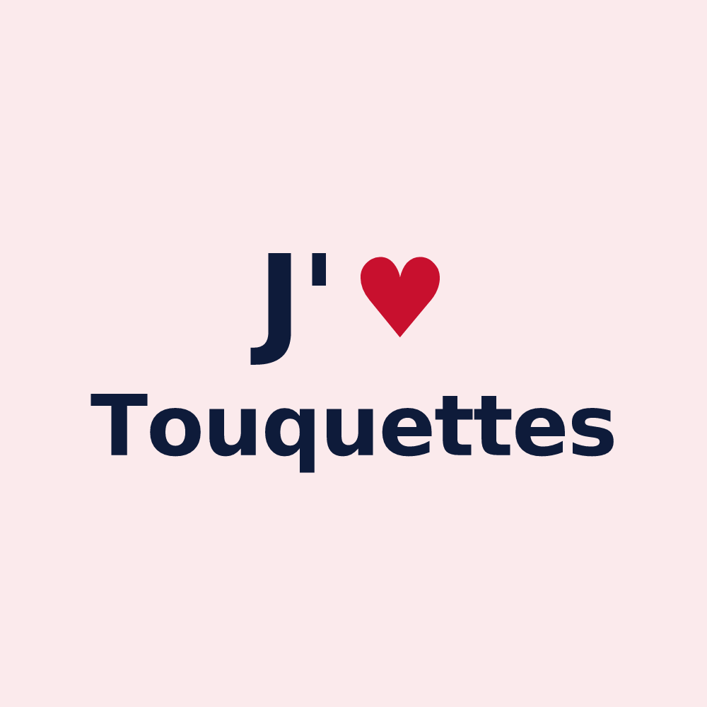 Magnet personnalisé Touquettes — design J'aime Touquettes