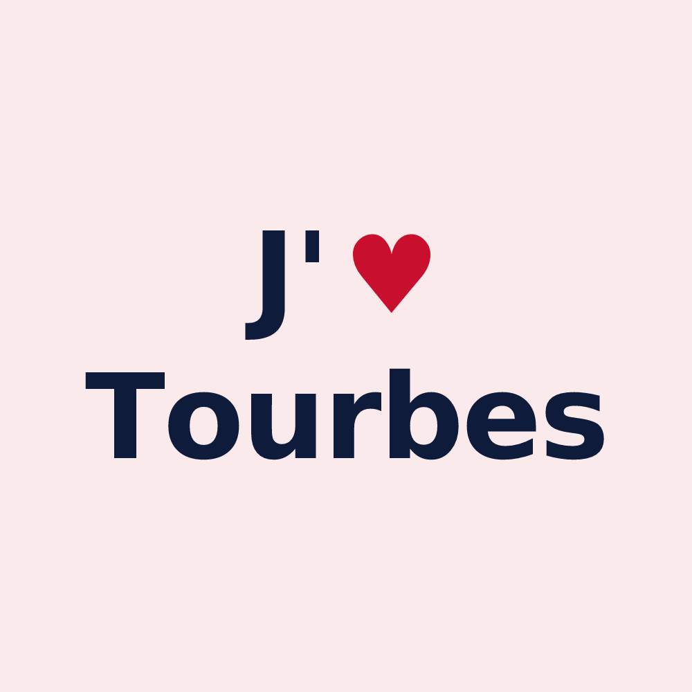 Magnet personnalisé Tourbes — design J'aime Tourbes