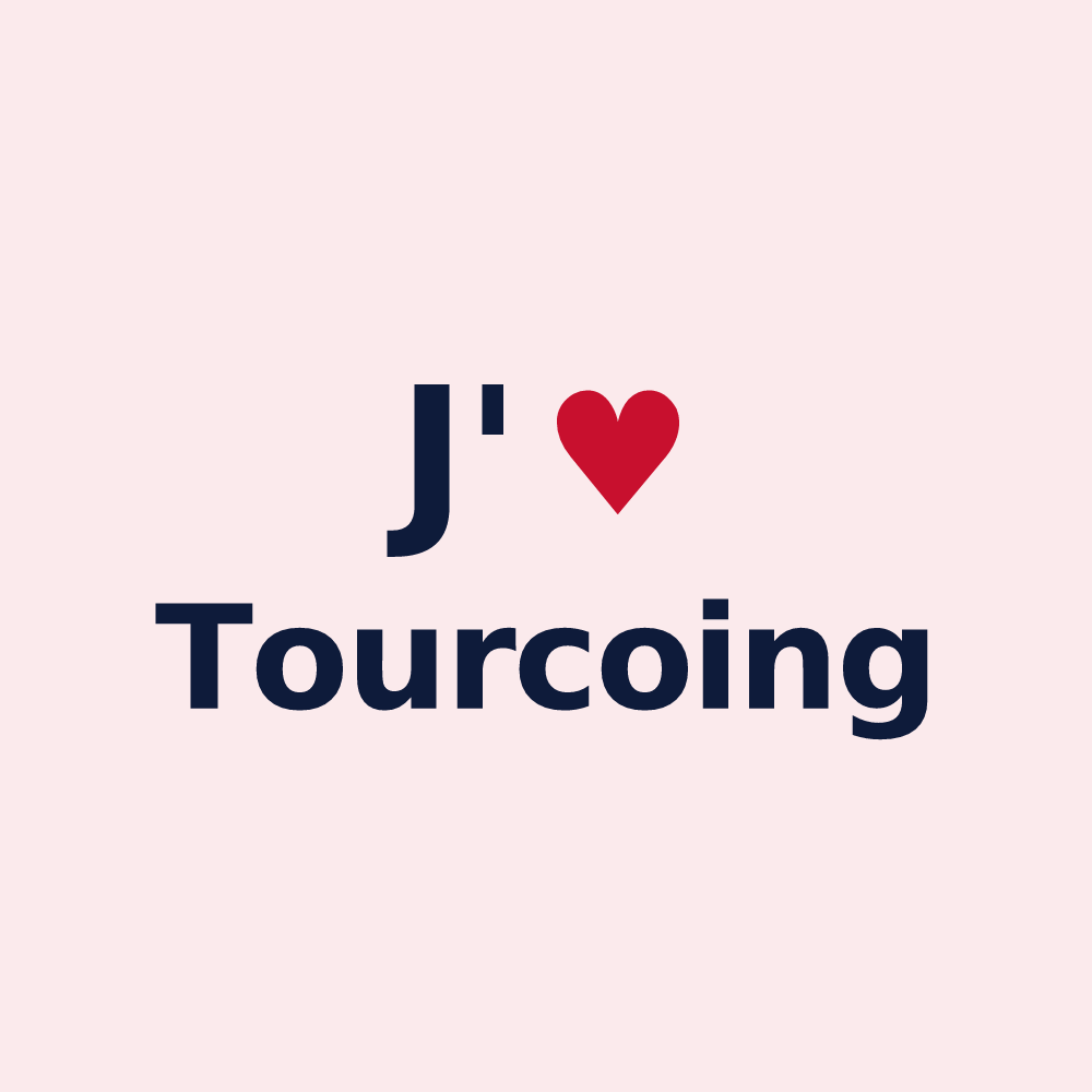 Magnet personnalisé Tourcoing — design J'aime Tourcoing