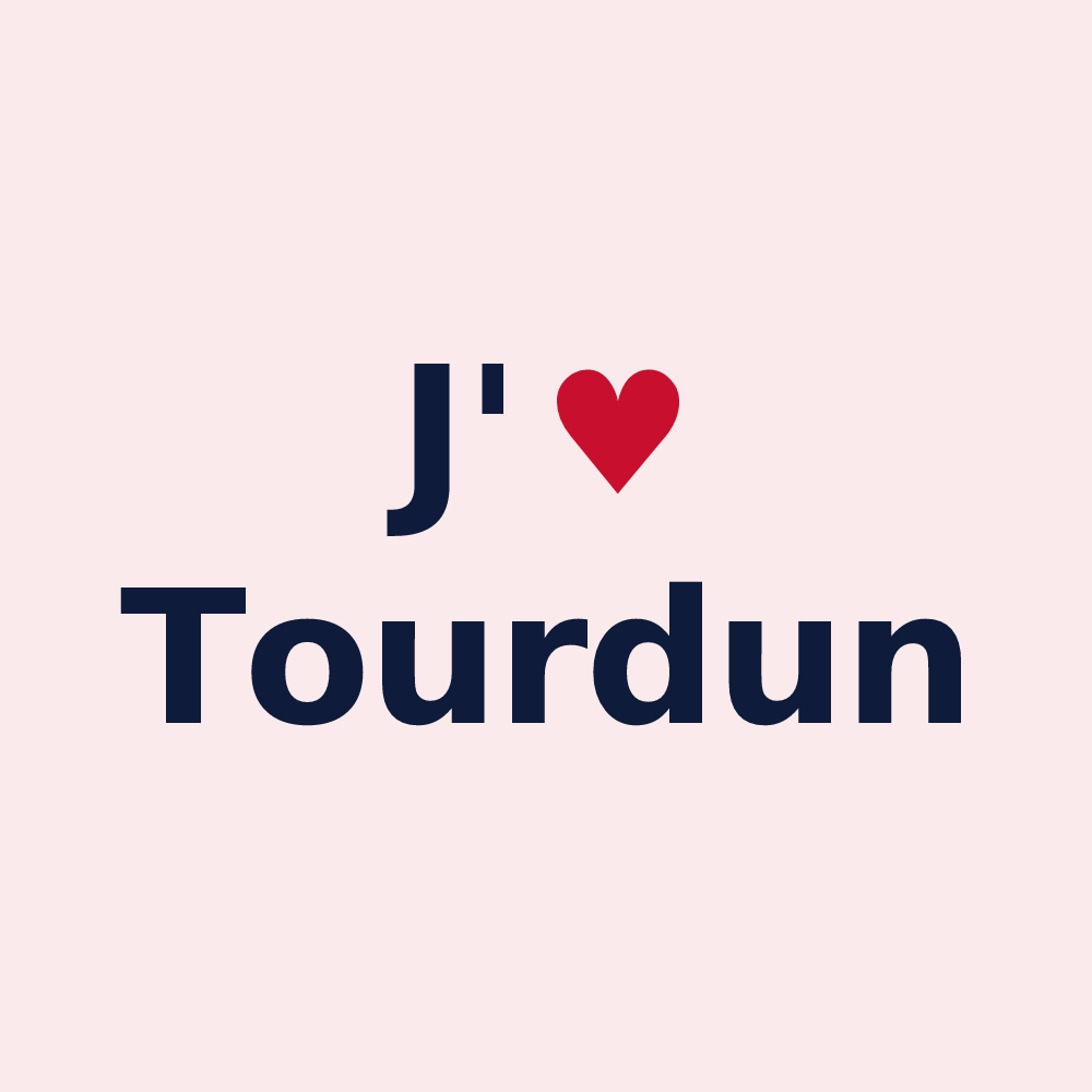 Magnet personnalisé Tourdun — design J'aime Tourdun