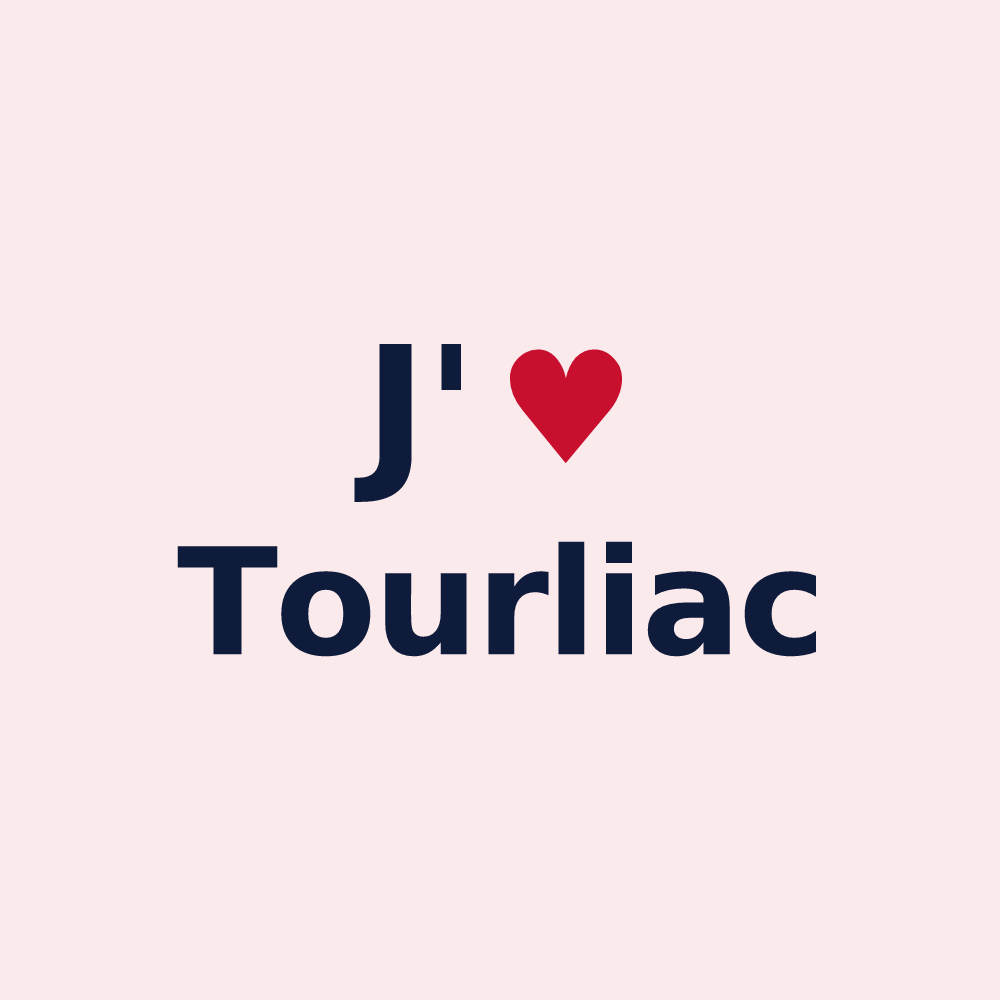 Magnet personnalisé Tourliac — design J'aime Tourliac