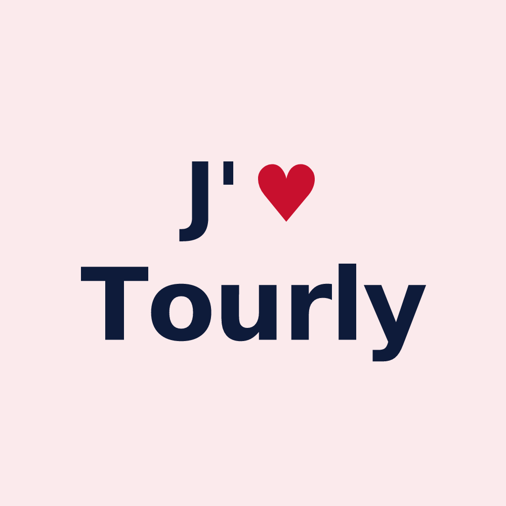 Magnet personnalisé Tourly — design J'aime Tourly